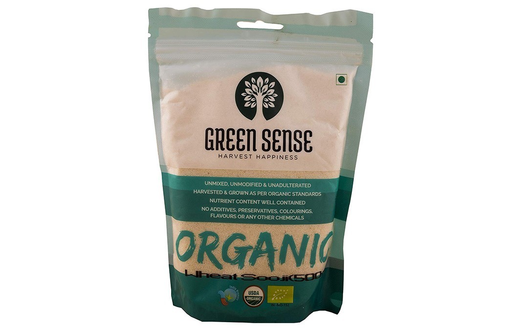Green Sense Organic Wheat Sooji    Pack  500 grams